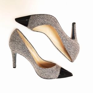 J.Crew Grey Black Everly 12100 Pumps